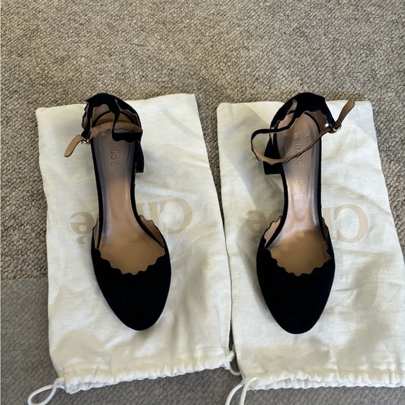 Chloe suede heels - size 38.5 - Picture 4 of 4